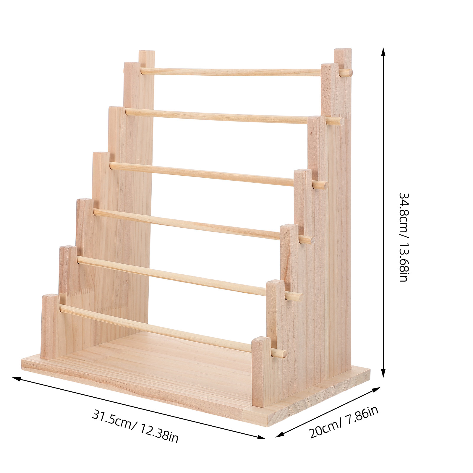 Wooden 6 Tier Ribbon Spool Hol - đánh giá và giá Florist Supply Shop